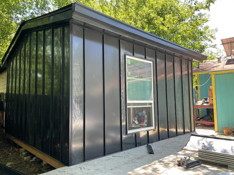 Black standing seam metal wall panels for Metal Roof Installation in Ocean City